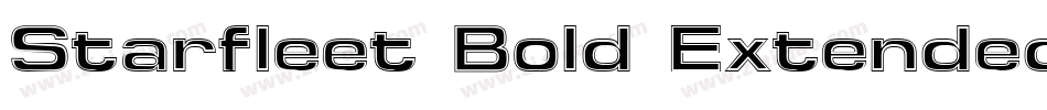 Starfleet Bold Extended BT字体转换